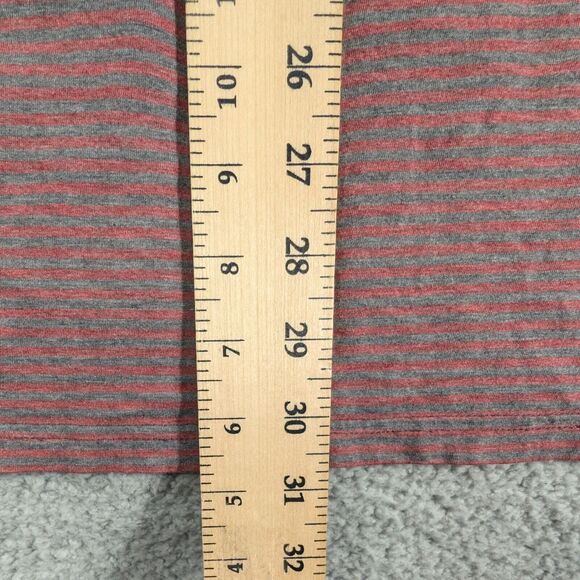 Tasc Polo Mens Size XXL Red Grey Stripe Golf Polo Bamboo - Picture 4 of 6